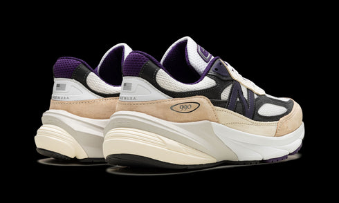 990v6 "Made In USA - Teddy Santis White Black Plum"