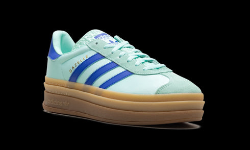 Gazelle Bold WMNS "Clear Mint Lucid Blue Gold Metallic" JI2702