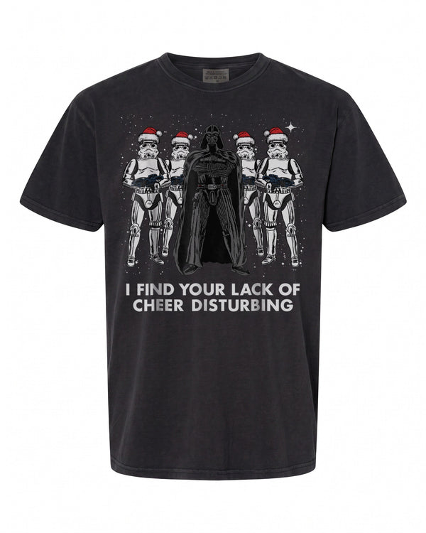Star Wars Vader Trooper Lack Cheer Christmas T-Shirt - Fun Holiday Tee | Retro Vibes