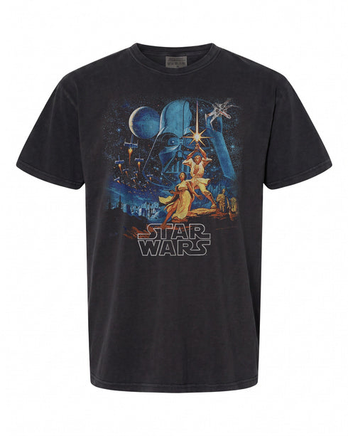 Star Wars A New Hope Vintage Poster T-Shirt - Perfect for Fans | Retro Style