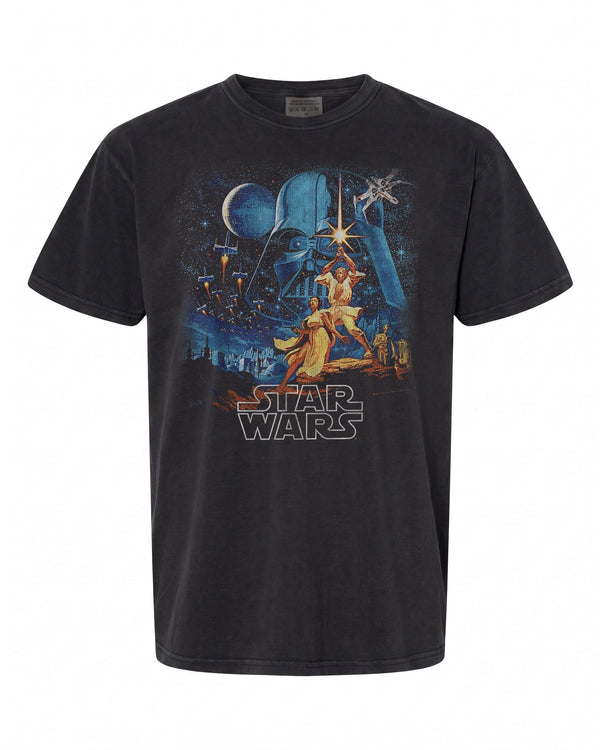 Star Wars A New Hope Vintage Poster T-Shirt - Perfect for Fans | Retro Style
