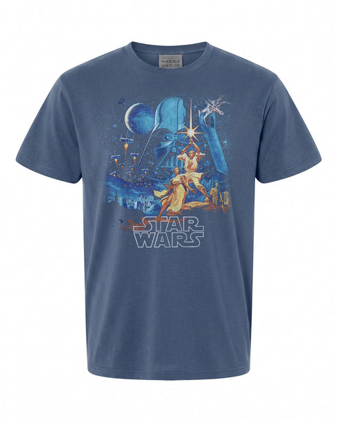Star Wars A New Hope Vintage Poster T-Shirt - Perfect for Fans | Retro Style