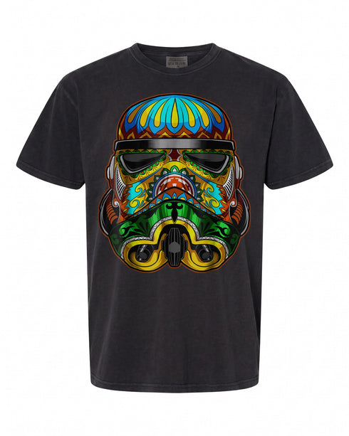 Star Wars Stormtrooper Sugar Skull Graphic T-Shirt - Unique Design for Fans