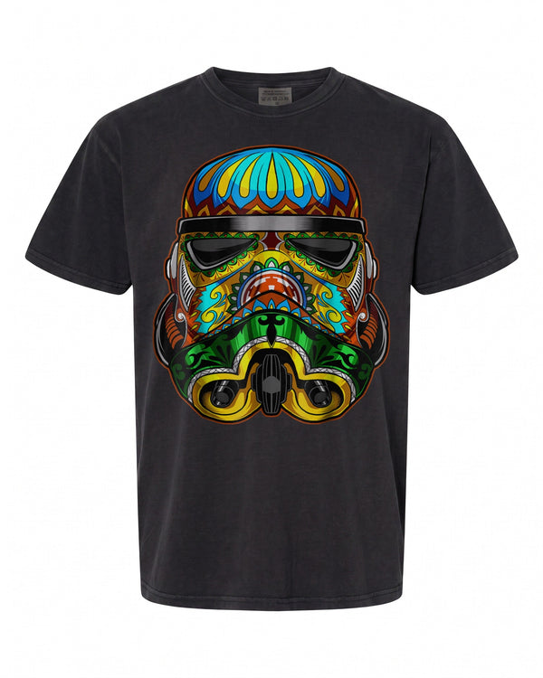 Star Wars Stormtrooper Sugar Skull Graphic T-Shirt - Unique Design for Fans