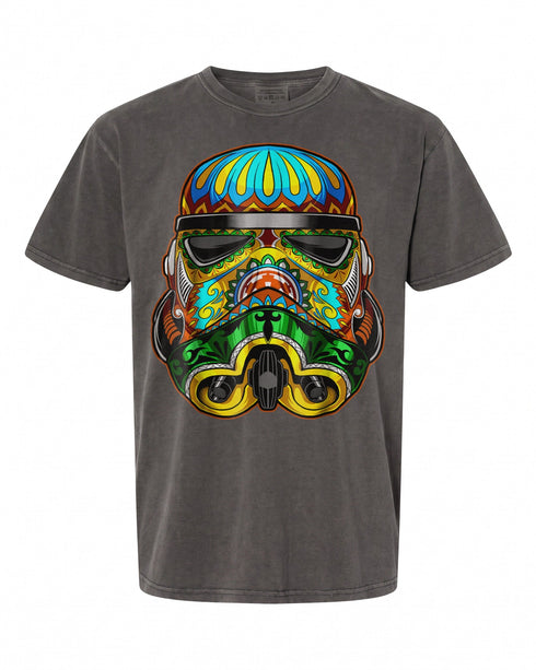 Star Wars Stormtrooper Sugar Skull Graphic T-Shirt - Unique Design for Fans