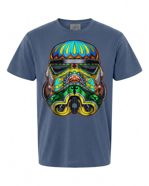 Star Wars Stormtrooper Sugar Skull Graphic T-Shirt - Unique Design for Fans