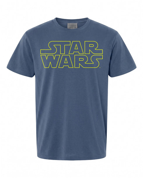 Star Wars Simple Logo Outline T-Shirt - Perfect for Fans | Vintage Style