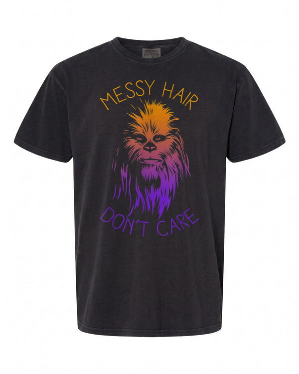 Funny Chewbacca Messy Hair T-Shirt - Perfect for Star Wars Fans | Unisex