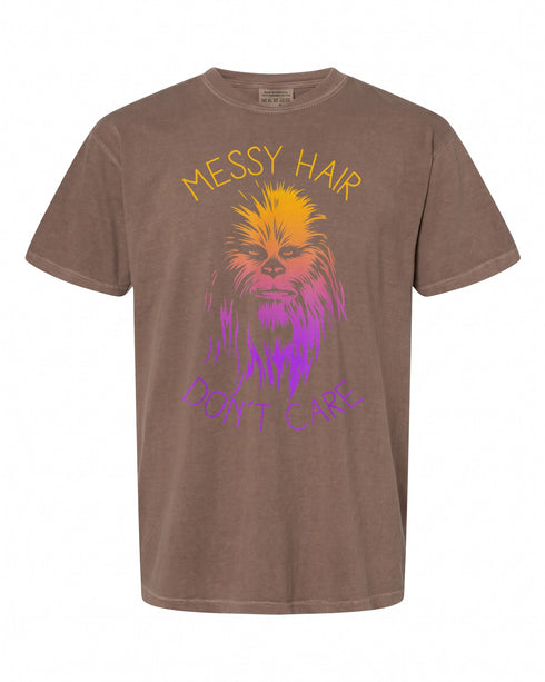 Funny Chewbacca Messy Hair T-Shirt - Perfect for Star Wars Fans | Unisex