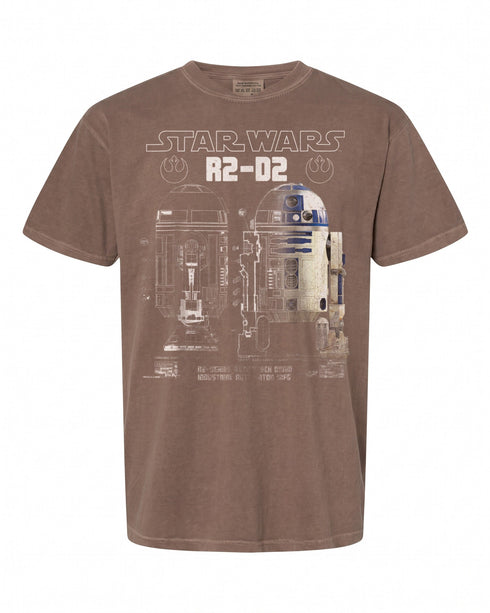 Star Wars R2-D2 Schematic T-Shirt - Perfect Gift for Fans | Retro Style