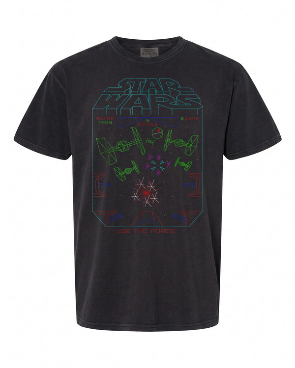 Star Wars Vintage Arcade Graphic T-Shirt - Perfect for Fans | Retro Style