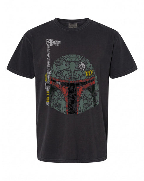 Star Wars Boba Fett Silhouette Helmet Graphic T-Shirt - Perfect Gift for Fans