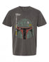 Star Wars Boba Fett Silhouette Helmet Graphic T-Shirt - Perfect Gift for Fans