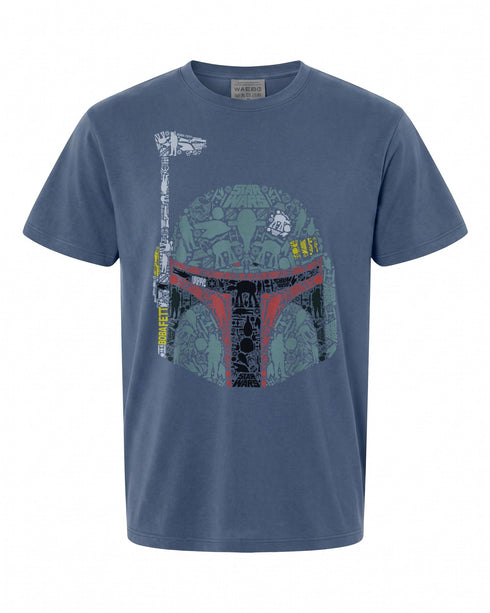 Star Wars Boba Fett Silhouette Helmet Graphic T-Shirt - Perfect Gift for Fans