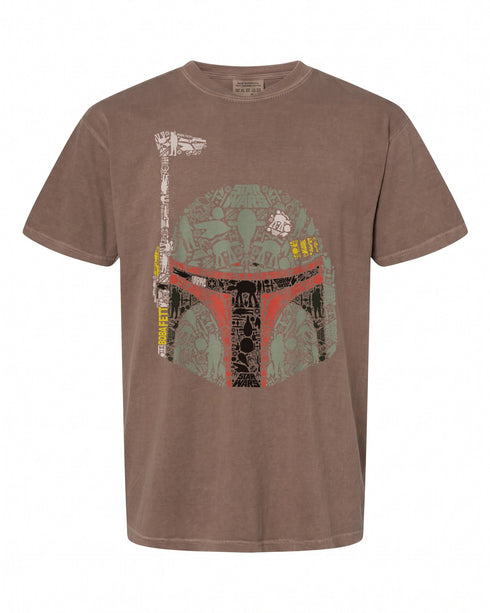 Star Wars Boba Fett Silhouette Helmet Graphic T-Shirt - Perfect Gift for Fans