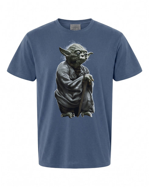 Star Wars Yoda Crouching Portrait Graphic T-Shirt - Iconic Design for Fans
