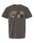 Star Wars Logo Kawaii Multi-Character T-Shirt - Fun Gift for Fans | Retro Style