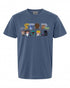 Star Wars Logo Kawaii Multi-Character T-Shirt - Fun Gift for Fans | Retro Style