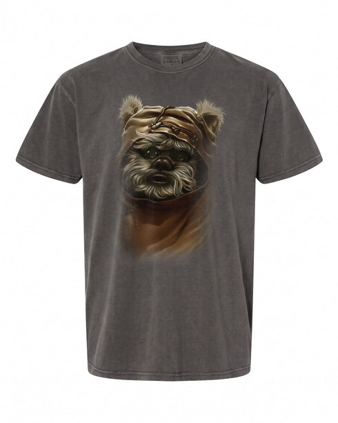Star Wars Wicket Ewok Portrait T-Shirt - Perfect Gift for Fans | Retro Style