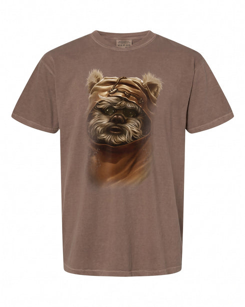Star Wars Wicket Ewok Portrait T-Shirt - Perfect Gift for Fans | Retro Style