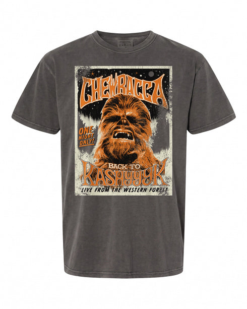 Star Wars Chewbacca Vintage Concert Poster T-Shirt - Perfect for Fans | Retro Style