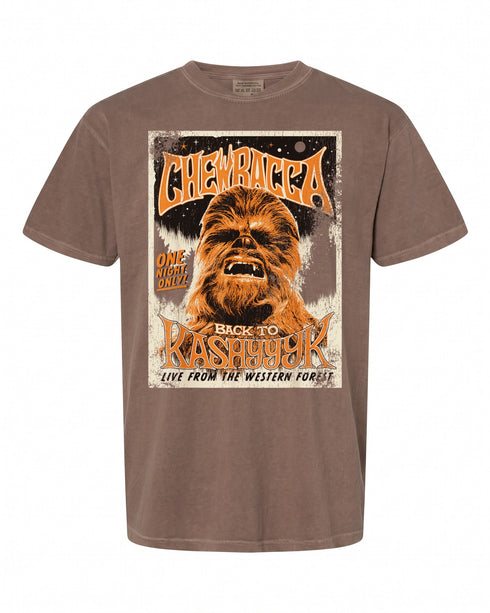 Star Wars Chewbacca Vintage Concert Poster T-Shirt - Perfect for Fans | Retro Style