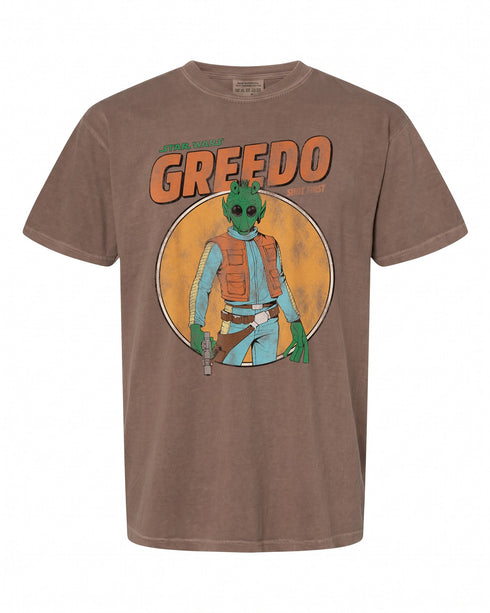 Star Wars Greedo Shot First T-Shirt - Retro Style for Fans | Vintage Feel