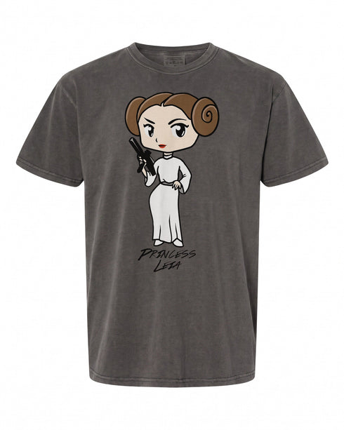 Star Wars Princess Leia Cute Cartoon T-Shirt - Perfect Gift for Fans | Retro Style