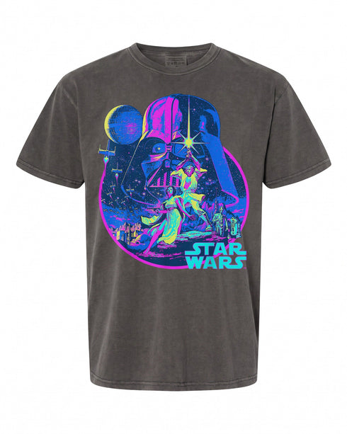 Star Wars Neon Graphic T-Shirt - Perfect for Fans | Retro Style
