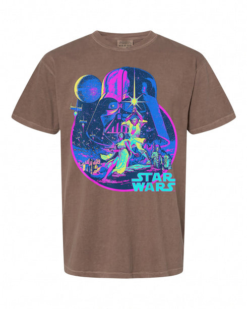 Star Wars Neon Graphic T-Shirt - Perfect for Fans | Retro Style