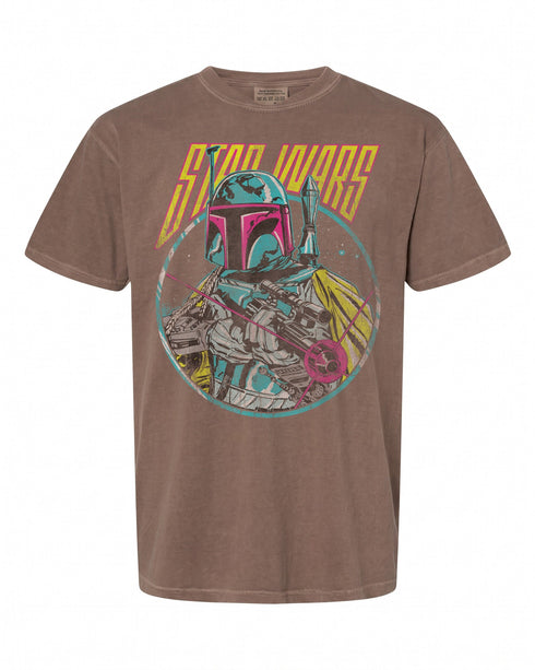 Star Wars Boba Fett Neon Blaster T-Shirt - Vintage Graphic Tee | Retro Style