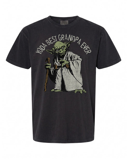 Star Wars Yoda Best Grandpa Ever Portrait T-Shirt - Perfect Gift for Fans | Vintage Style