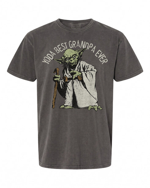 Star Wars Yoda Best Grandpa Ever Portrait T-Shirt - Perfect Gift for Fans | Vintage Style