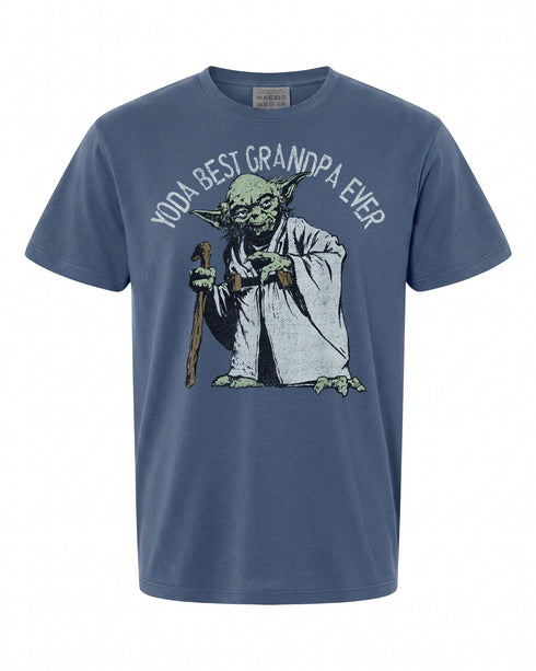 Star Wars Yoda Best Grandpa Ever Portrait T-Shirt - Perfect Gift for Fans | Vintage Style