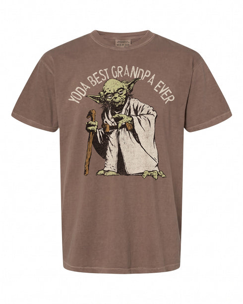 Star Wars Yoda Best Grandpa Ever Portrait T-Shirt - Perfect Gift for Fans | Vintage Style
