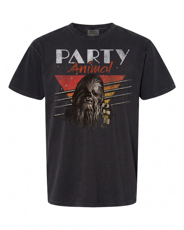 Star Wars Chewbacca Party Animal Vintage Graphic T-Shirt - Fun for Fans