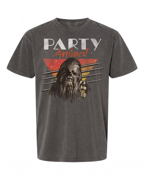 Star Wars Chewbacca Party Animal Vintage Graphic T-Shirt - Fun for Fans