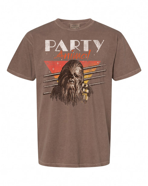 Star Wars Chewbacca Party Animal Vintage Graphic T-Shirt - Fun for Fans