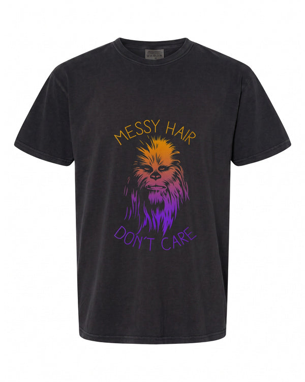 Womens Star Wars Chewbacca Messy Hair T-Shirt - Fun & Stylish | Geeky Vibes