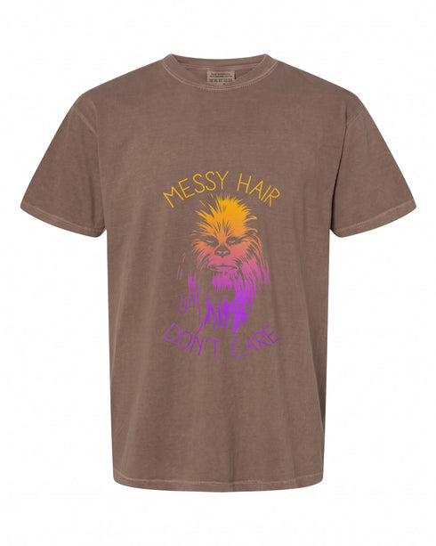 Womens Star Wars Chewbacca Messy Hair T-Shirt - Fun & Stylish | Geeky Vibes