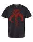 Star Wars Red Mandalorian Logo T-Shirt - Iconic Design for Fans | Premium Feel