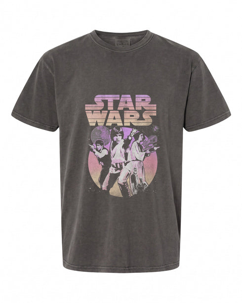 Star Wars Retro Gradient V-Neck T-Shirt - Perfect for Fans | Vintage Style