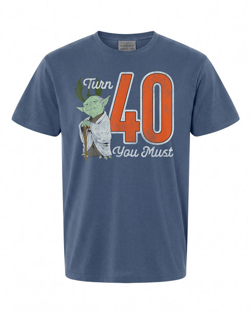 Star Wars Yoda 40th Birthday T-Shirt - Perfect Gift for Fans | Retro Style