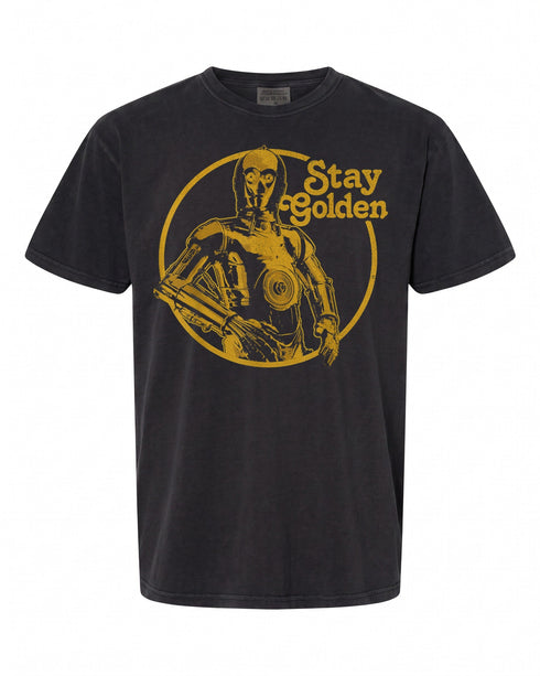 Star Wars C-3PO Stay Golden T-Shirt - Retro Style for Fans | Geek Apparel