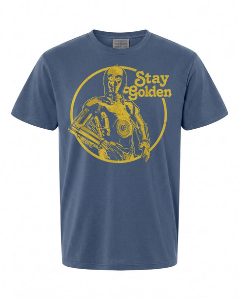 Star Wars C-3PO Stay Golden T-Shirt - Retro Style for Fans | Geek Apparel