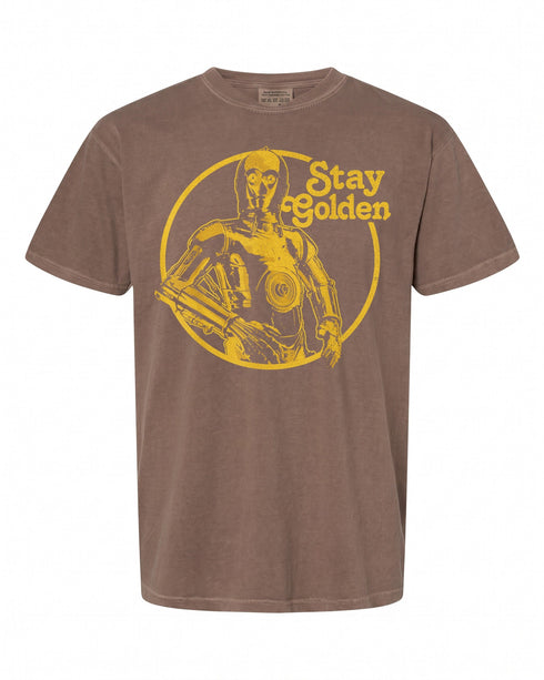 Star Wars C-3PO Stay Golden T-Shirt - Retro Style for Fans | Geek Apparel