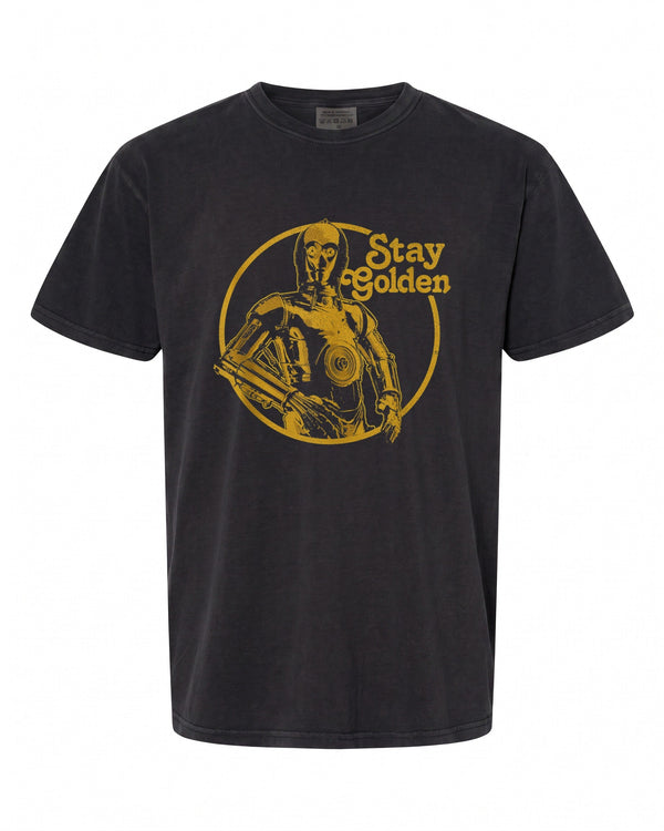 Star Wars C-3PO Full T-Shirt - Stay Golden Design | Retro Style