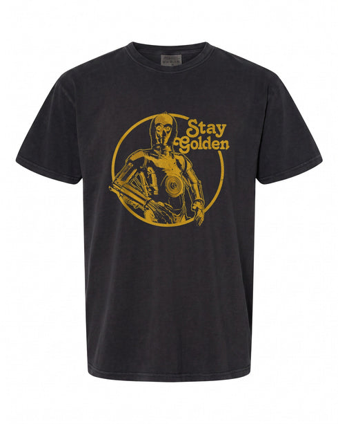 Star Wars C-3PO Stay Golden Full T-Shirt - Perfect Gift for Fans