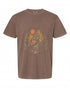 Womens Star Wars Ewok Floral Sunset V-Neck T-Shirt - Fun Retro Design | Shop Now