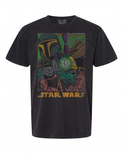 Star Wars Boba Fett Vintage Comic Book T-Shirt - Perfect for Fans | Retro Style